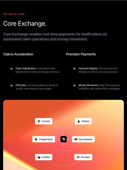 Tablet: Core Exchange for health plans